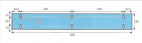 Joint de vitre adaptable sur four POLIN 605 x 80